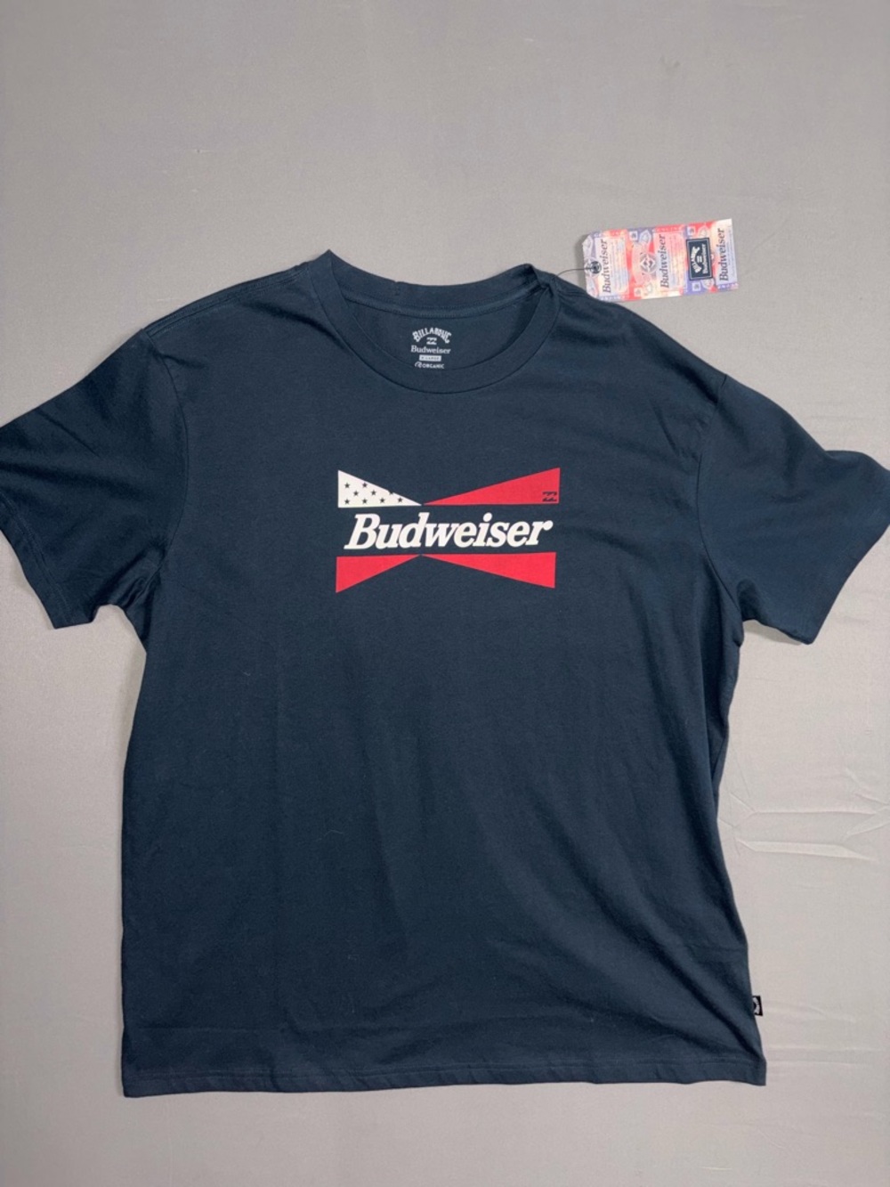 Budweiser Black Short Sleeve Tee with Red & White Logo